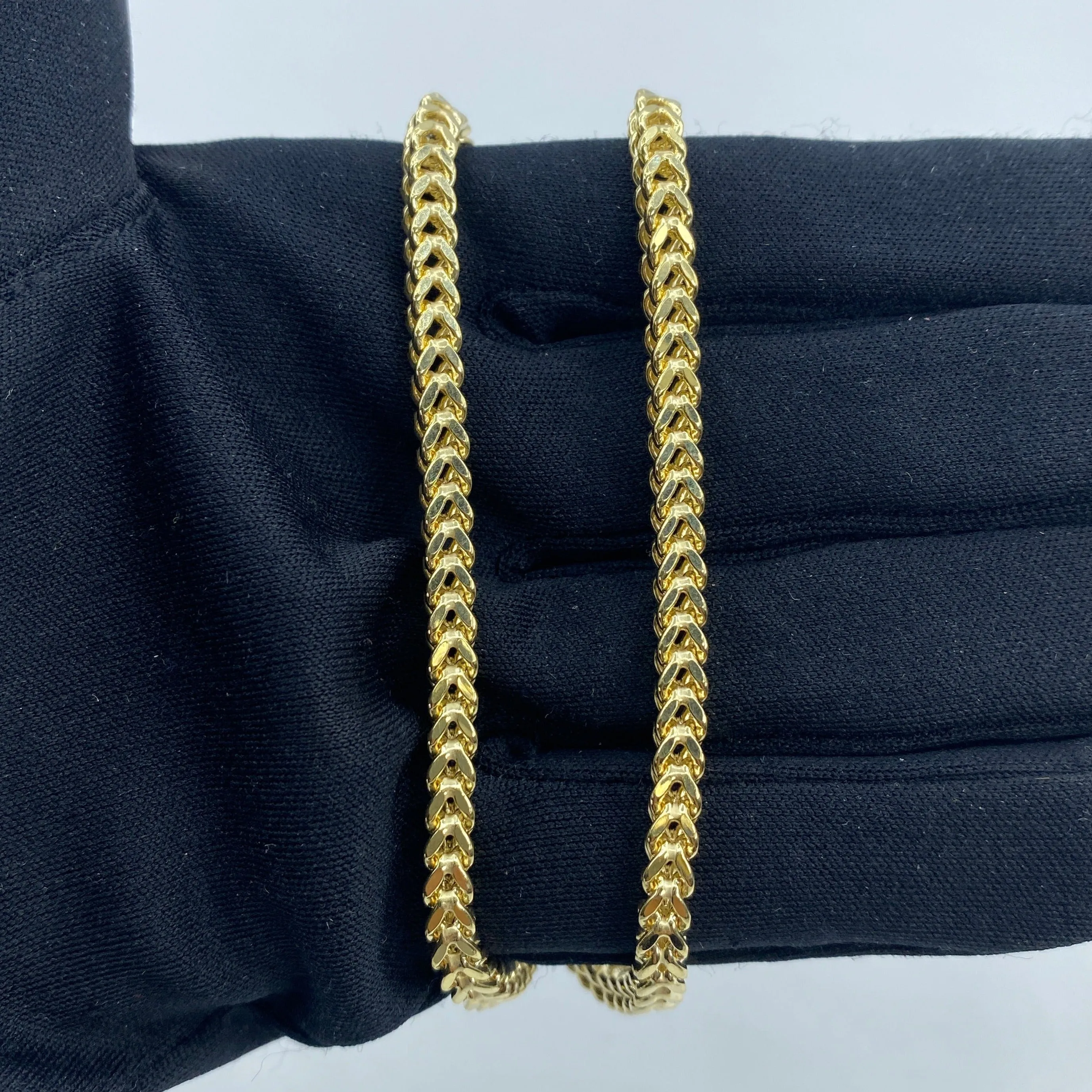 10K 4.2MM Franco Link Chain 16-26"