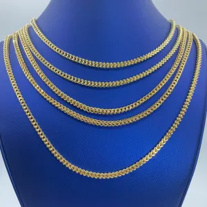 10K 4.2MM Franco Link Chain 16-26"