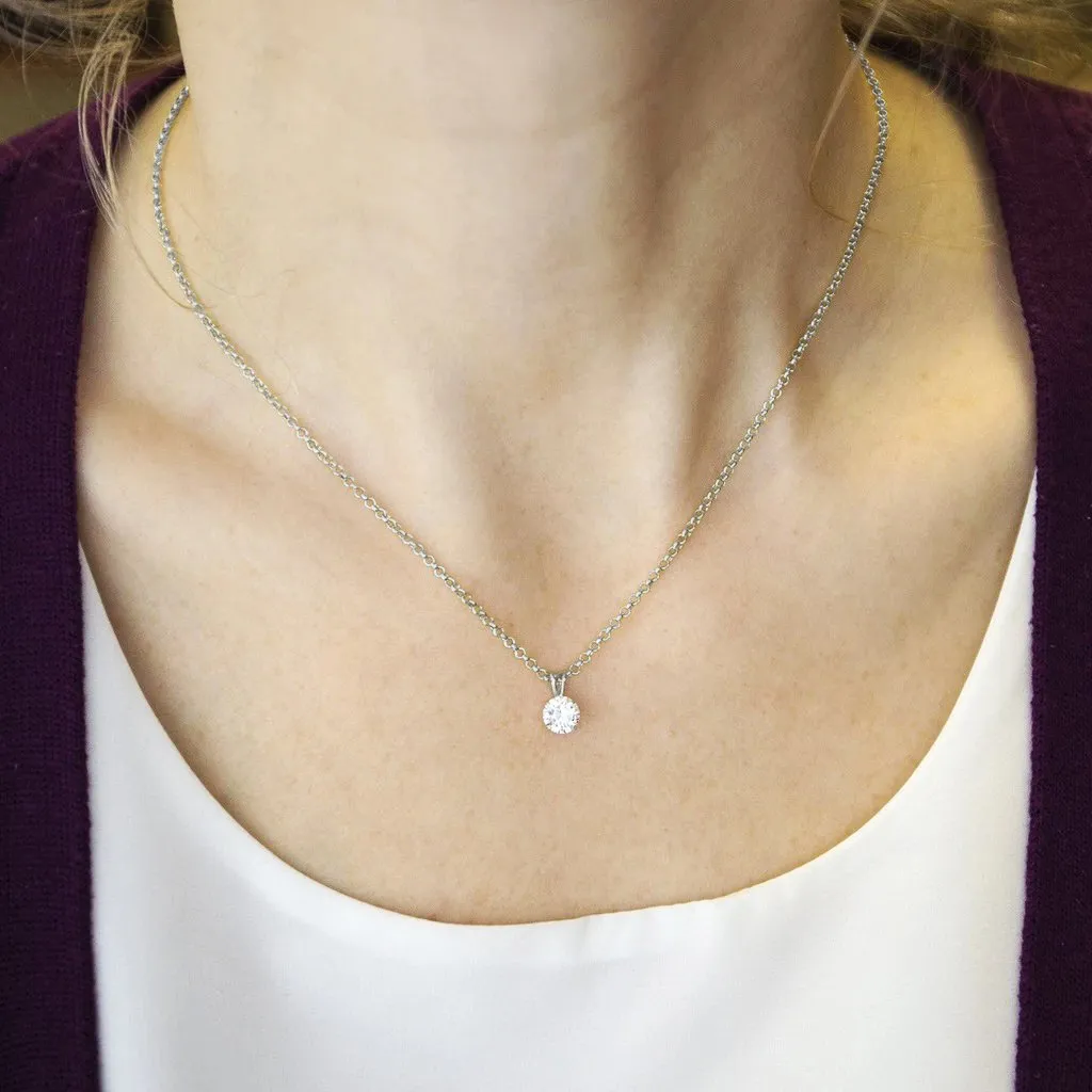10K White Gold 2mm Rolo Chain
