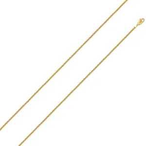10K Yellow Gold 0.5mm Cable Diamond Cut Chain