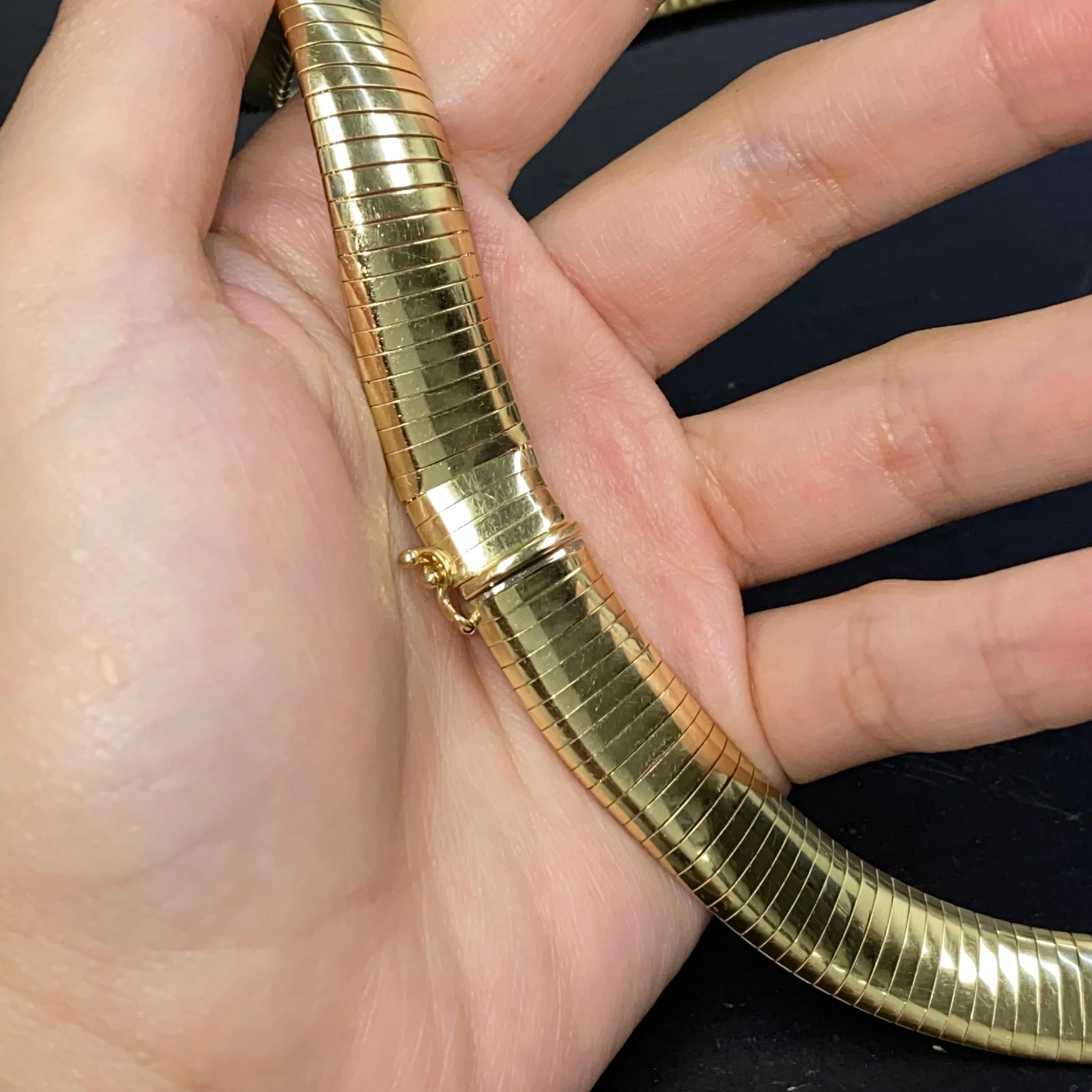 14K 12.5MM Italian Herringbone Snake Chain