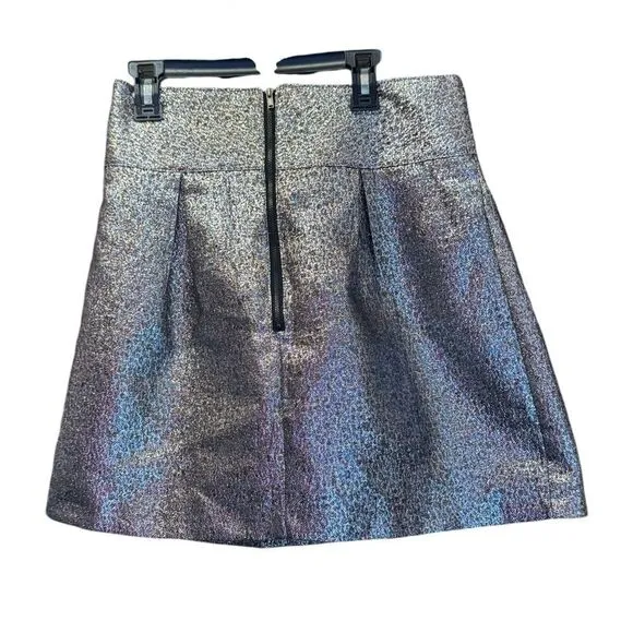 213Industry. Women’s Metallic Zipper Mini Skirt. Size Medium.