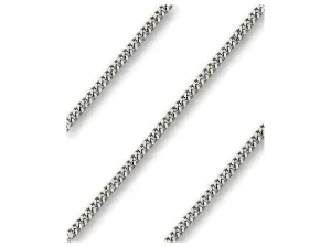 24 inch Light Rhodium Curb Chain with Lobster Claw - Carded