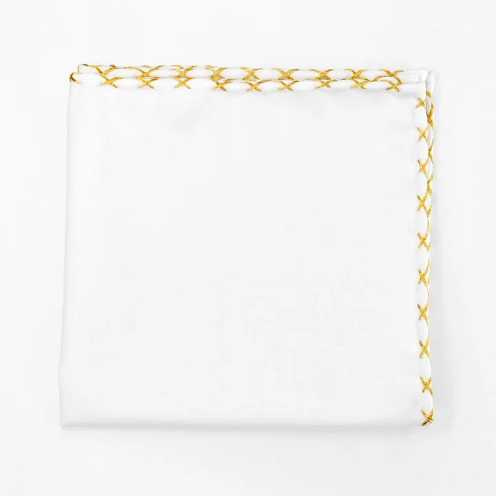 24K Gold Embellished Pocket Square