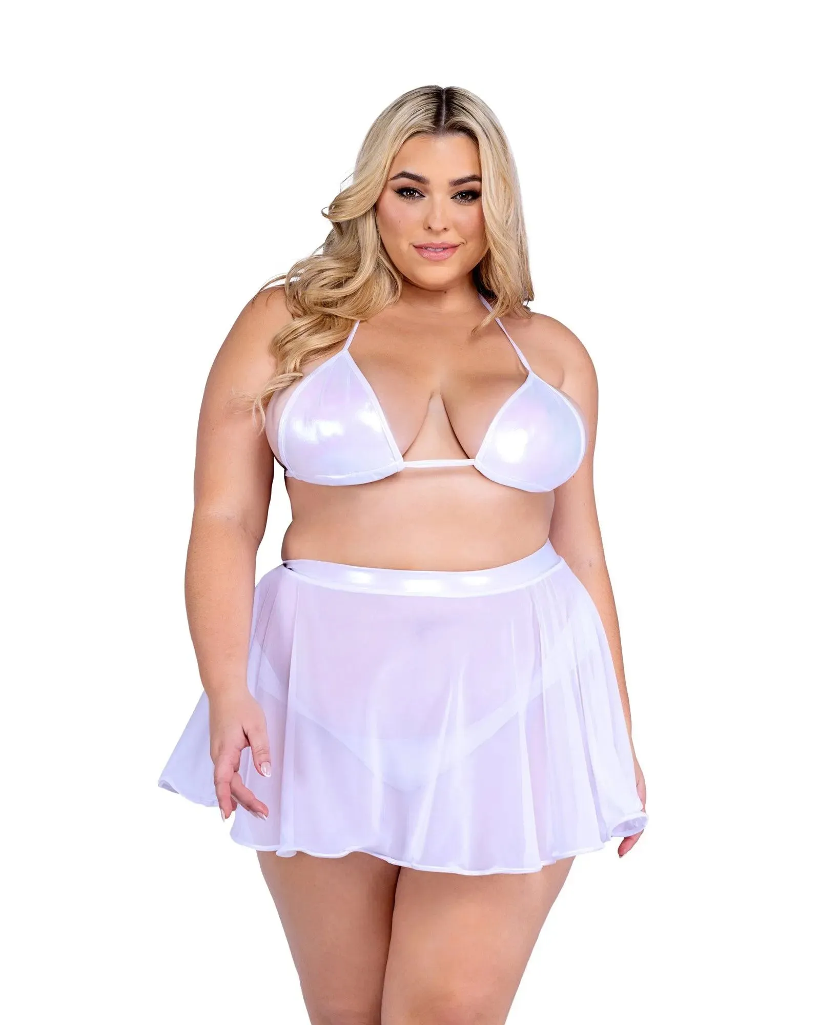 6450 - Metallic Iridescent Bikini Top