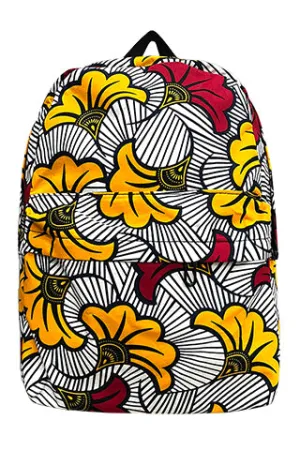 AFRICAN PRINT BACKPACK 11*13.5*4.75(MMA1004) <Bundle>