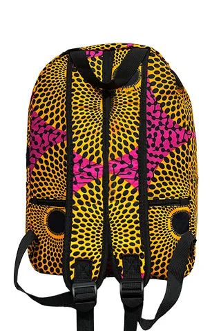 AFRICAN PRINT BACKPACK 11*13.5*4.75(MMA1004) <Bundle>