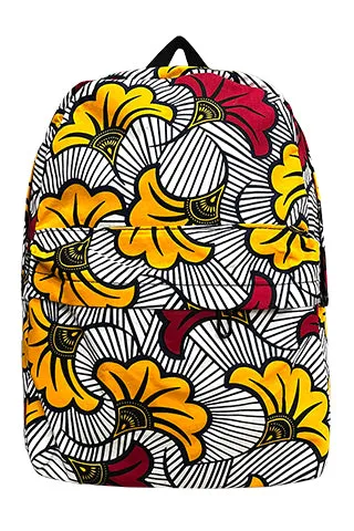 AFRICAN PRINT BACKPACK 11*13.5*4.75(MMA1004) <Bundle>