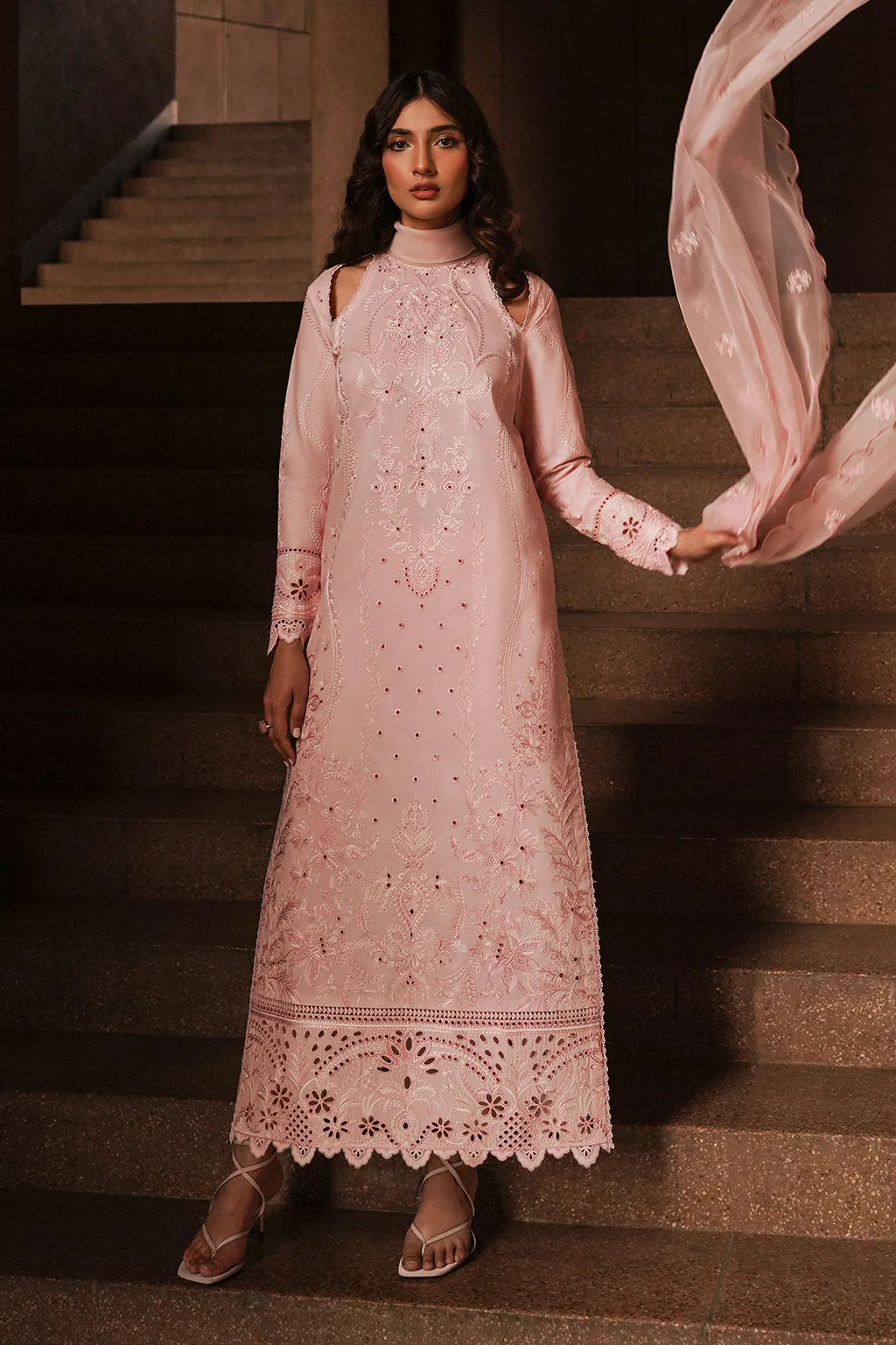 AFROZEH | Chikankari Lawn '24 | Rosella