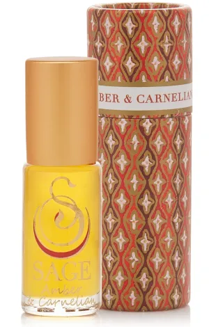 Amber & Carnelian Blend 1/8 oz Perfume Oil Concentrate Roll-On by Sage