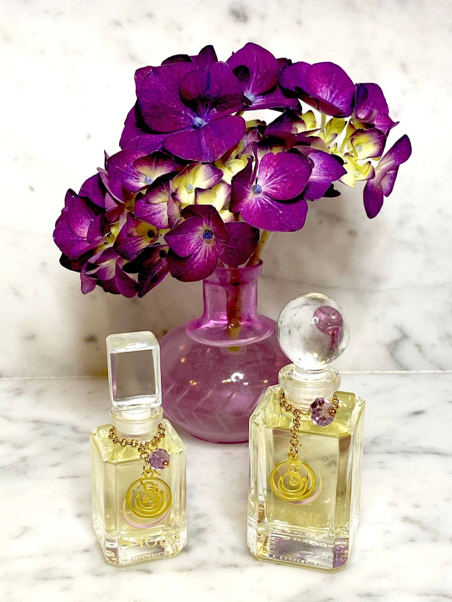 Amethyst Vanity Bottle by Sage, Pure Perfume Oil Concentrate