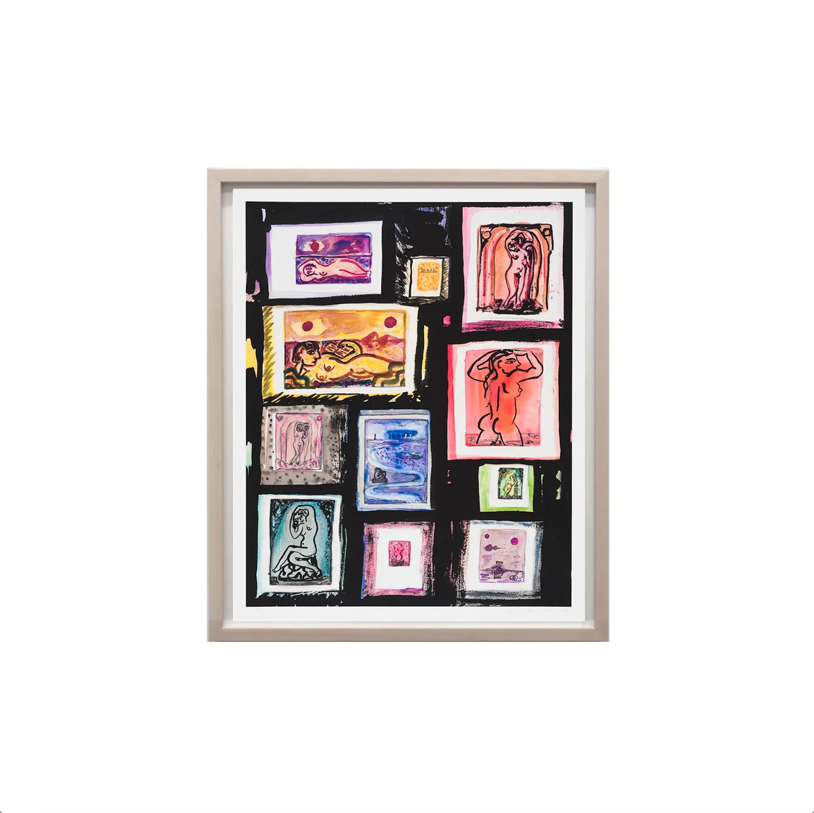 Amy Bessone, Playbill: Night Life, 2022; Hand-Embellished, Signed, and Numbered Limited Edition Print