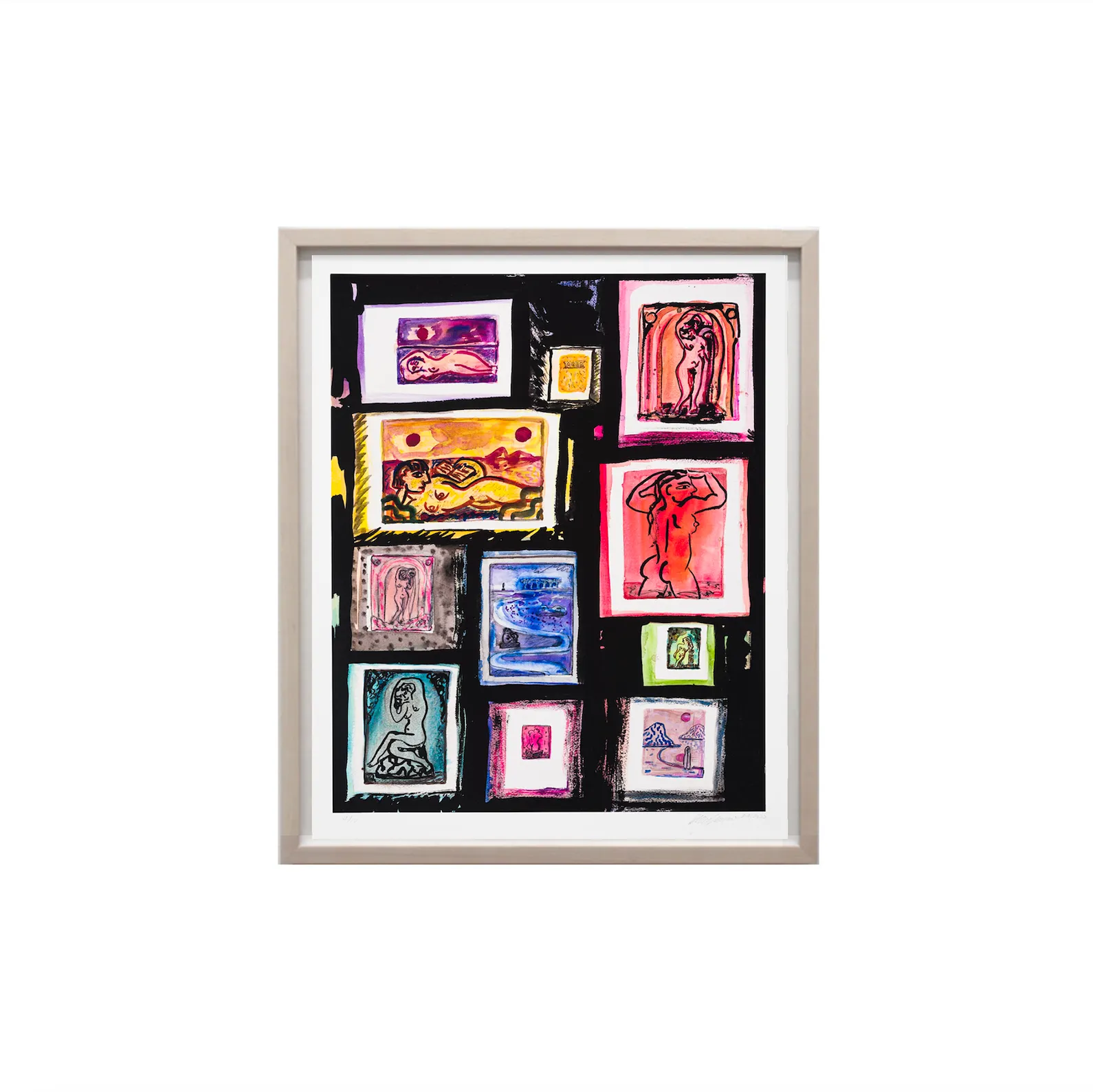 Amy Bessone, Playbill: Night Life, 2022; Hand-Embellished, Signed, and Numbered Limited Edition Print
