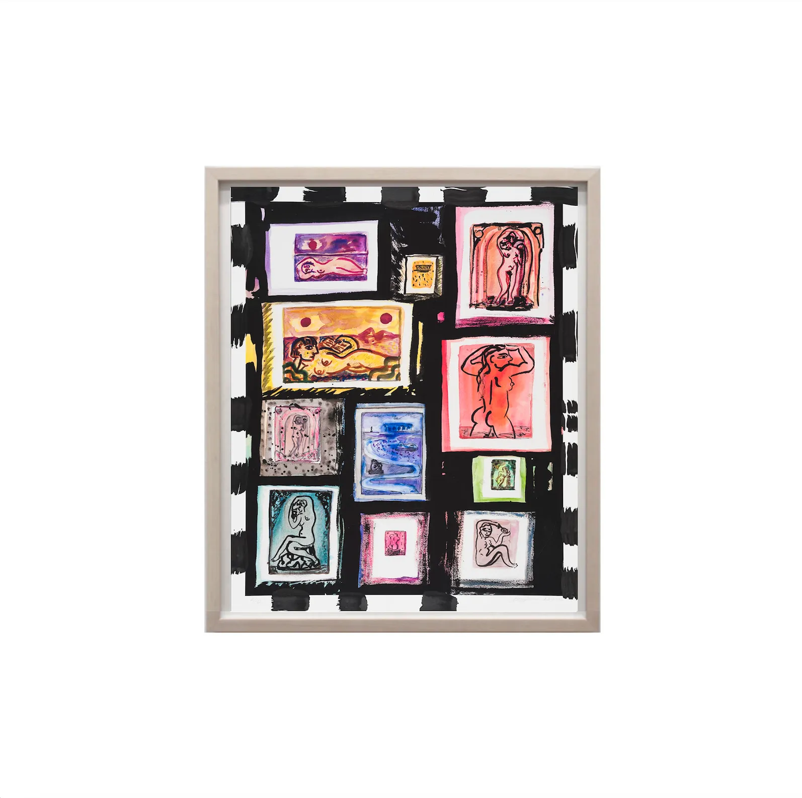Amy Bessone, Playbill: Night Life, 2022; Hand-Embellished, Signed, and Numbered Limited Edition Print