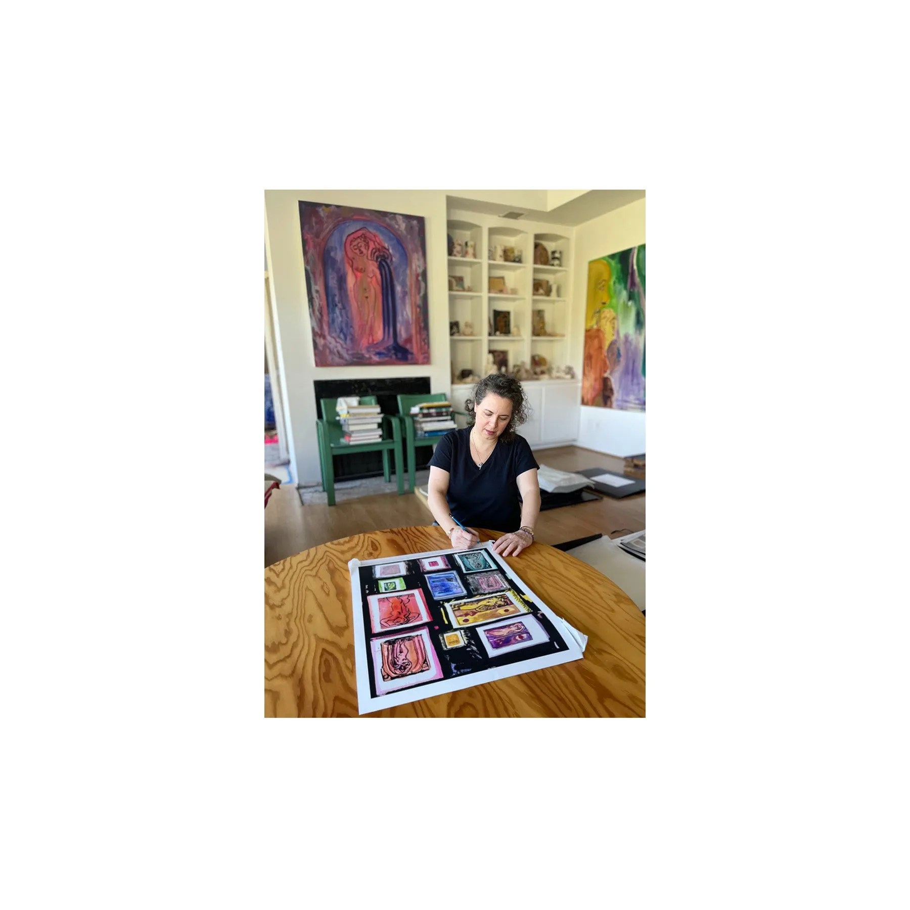 Amy Bessone, Playbill: Night Life, 2022; Hand-Embellished, Signed, and Numbered Limited Edition Print