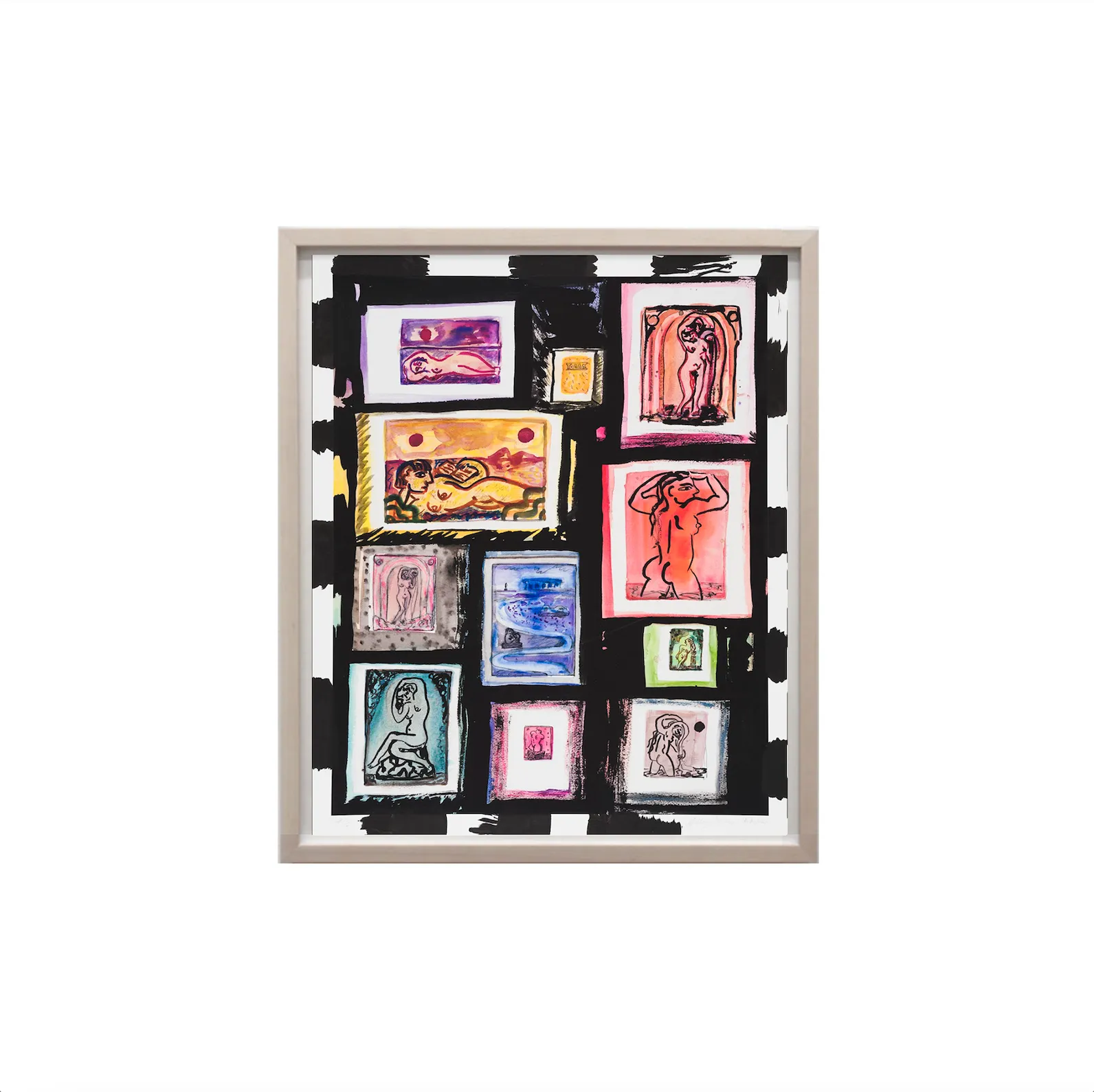 Amy Bessone, Playbill: Night Life, 2022; Hand-Embellished, Signed, and Numbered Limited Edition Print