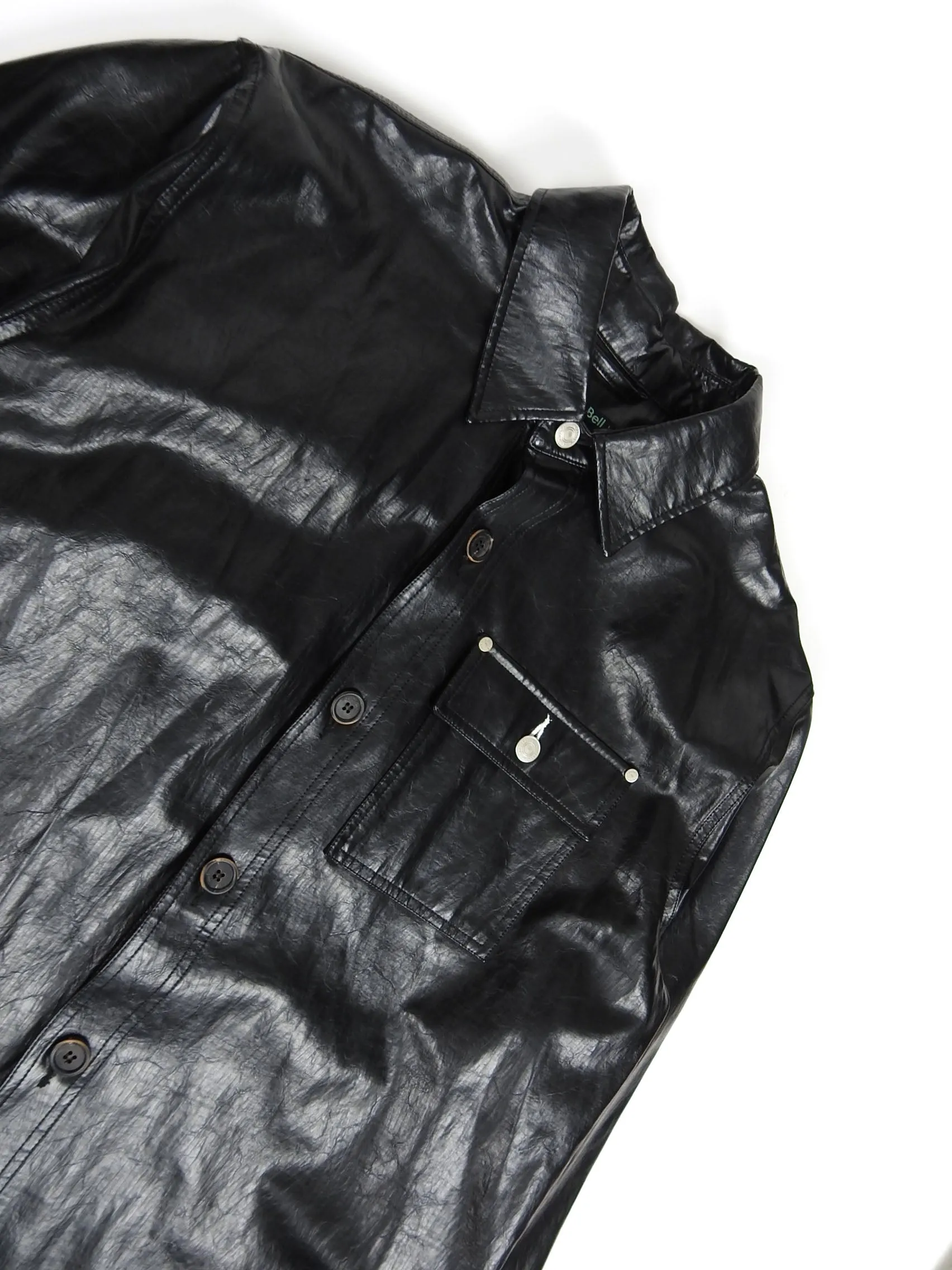 Andersson Bell Oversized Faux Leather Overshirt Size Medium