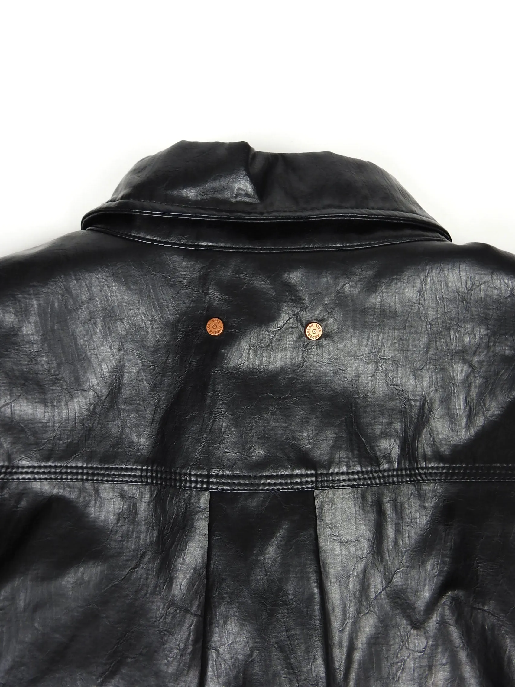 Andersson Bell Oversized Faux Leather Overshirt Size Medium