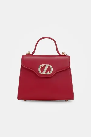Anne Top Handle Bag - Red