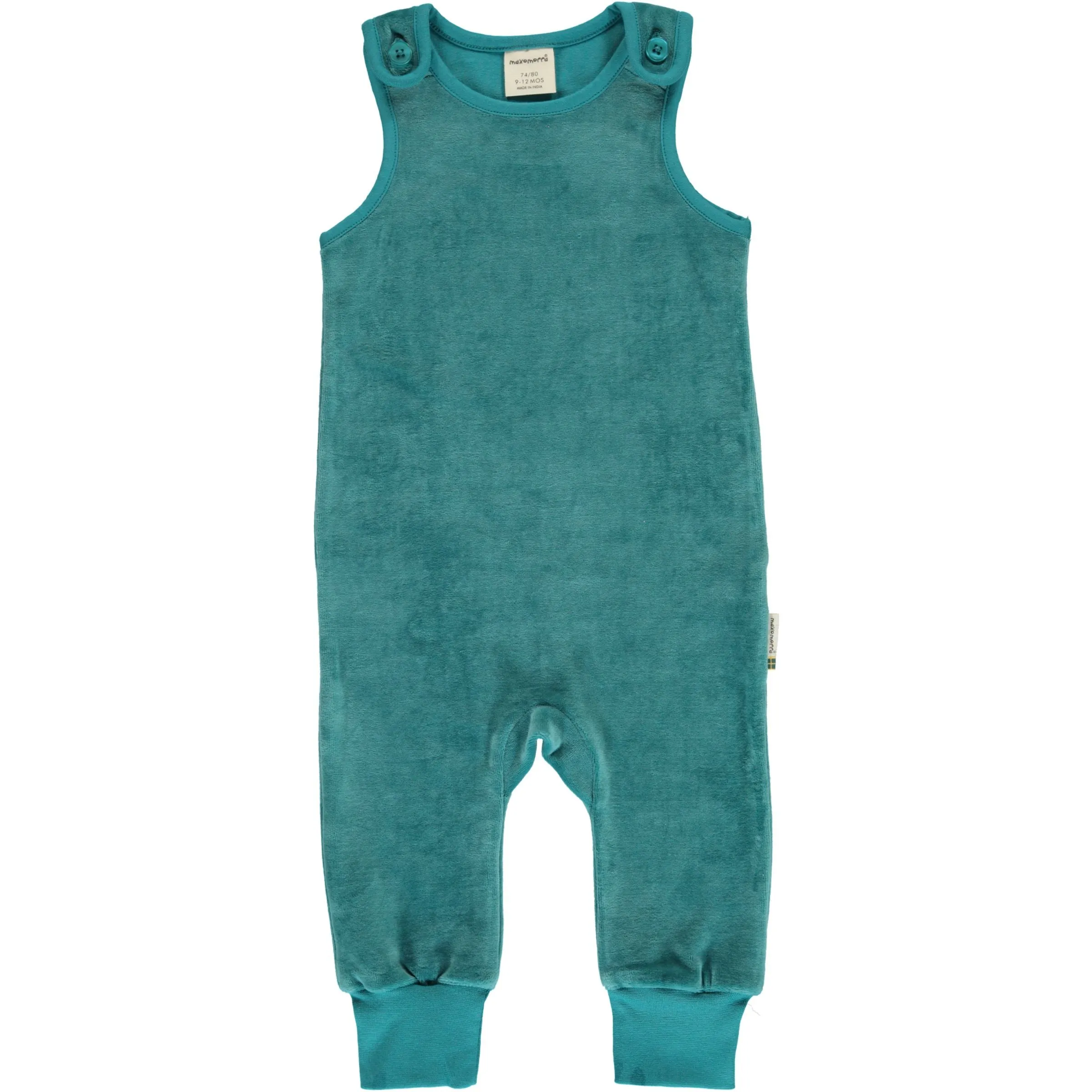 Arctic Blue Velour Playsuit 62/68