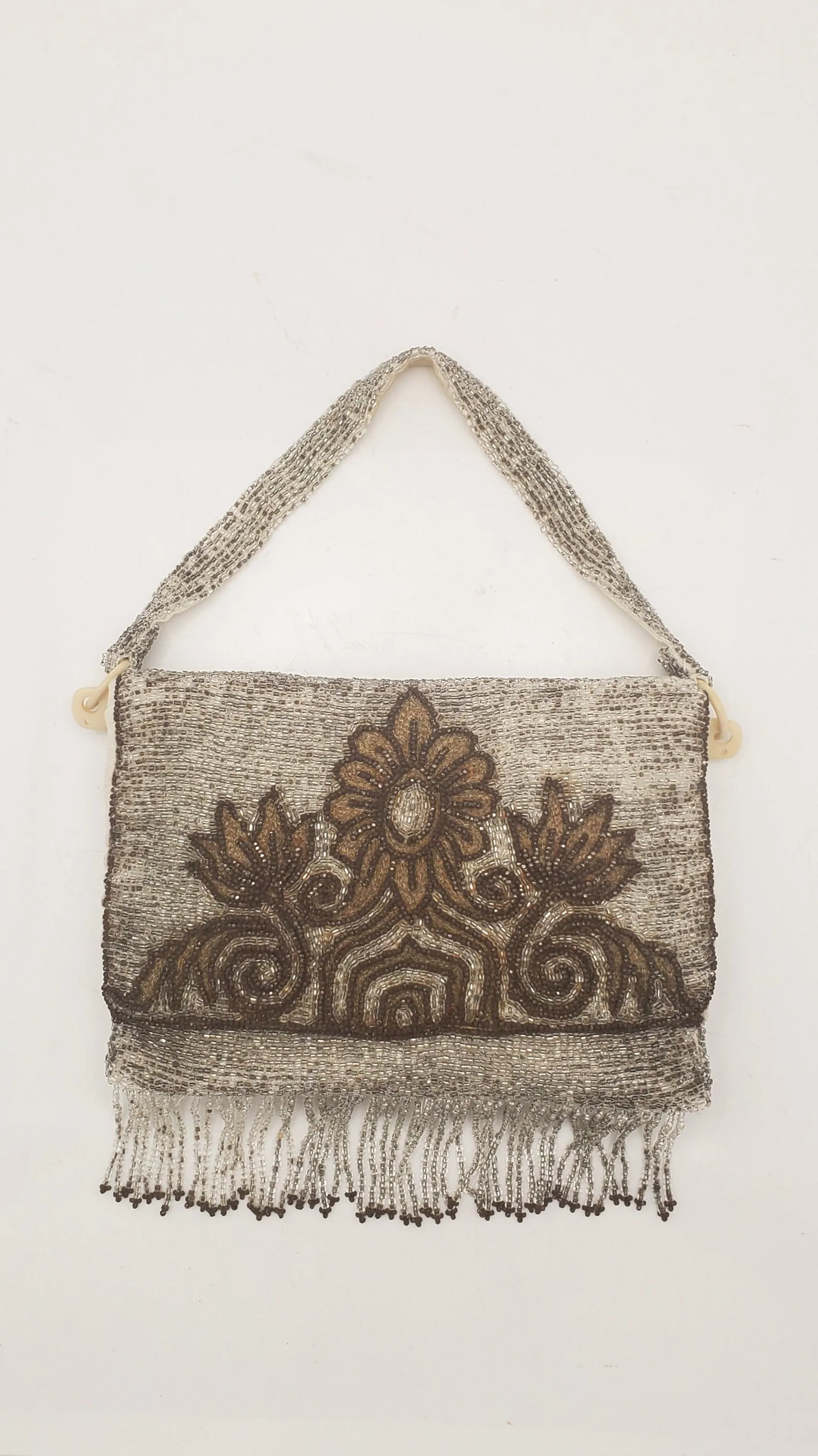Art Nouveau Crystal Beaded Purse