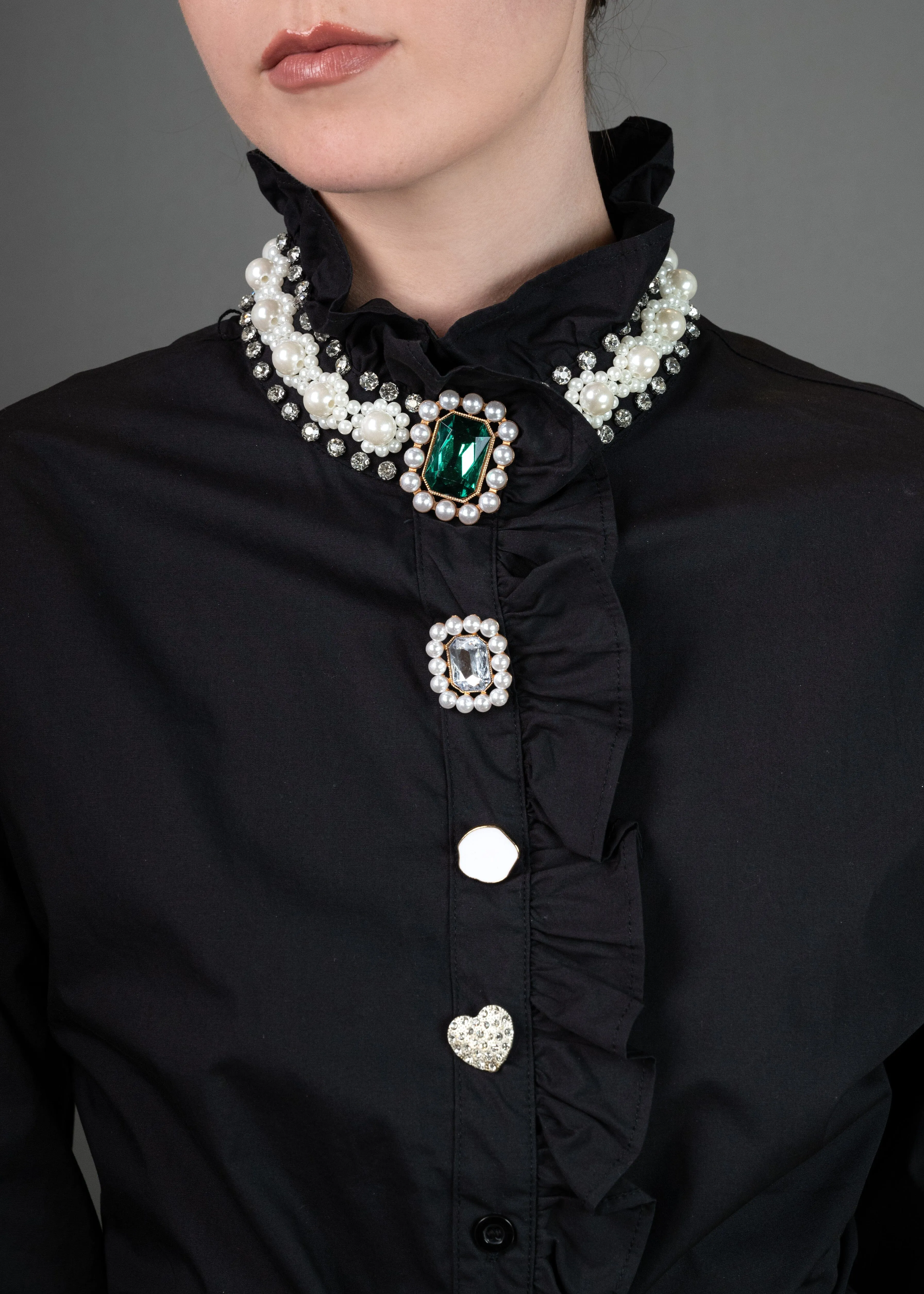 Avant Garde Embellished Dress Shirt