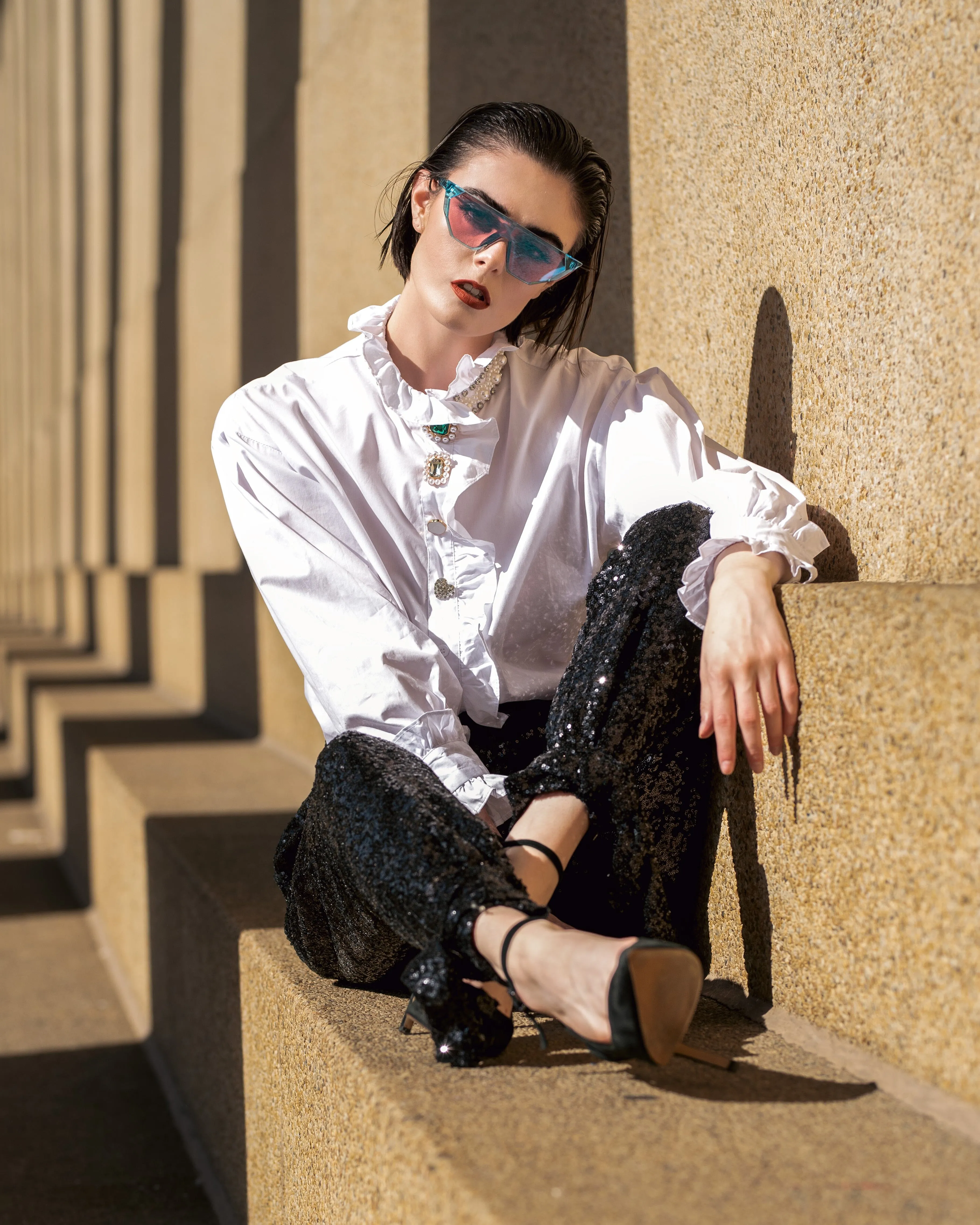 Avant Garde Embellished Dress Shirt
