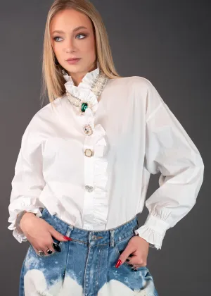 Avant Garde Embellished Dress Shirt