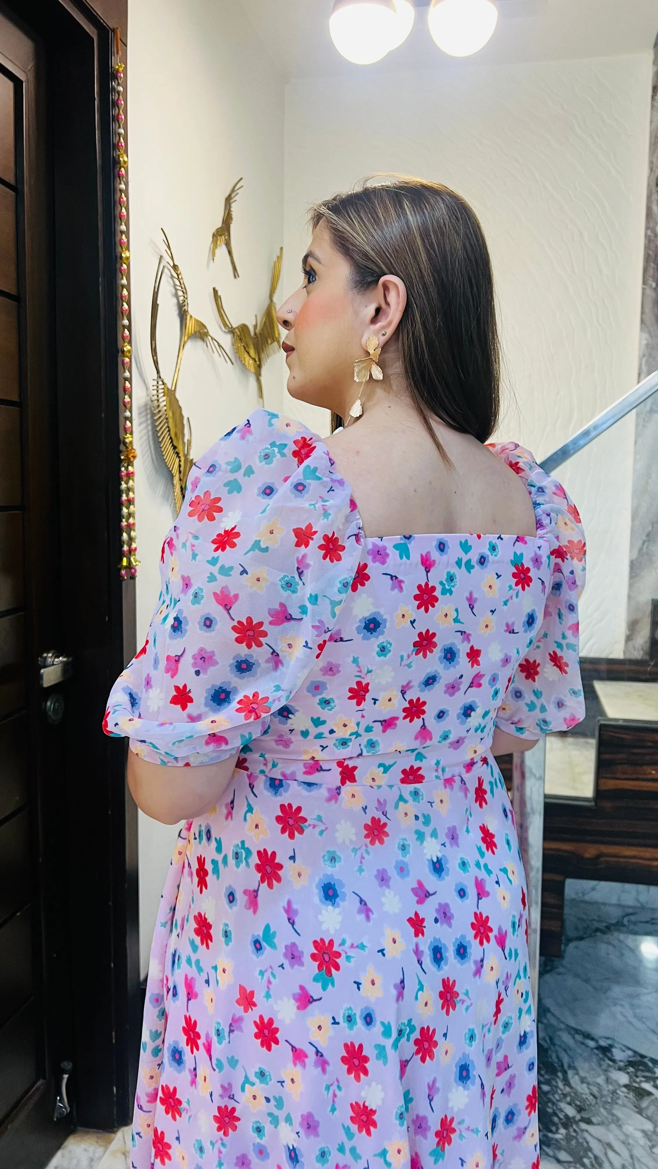 Baby Pink Flower Maxi