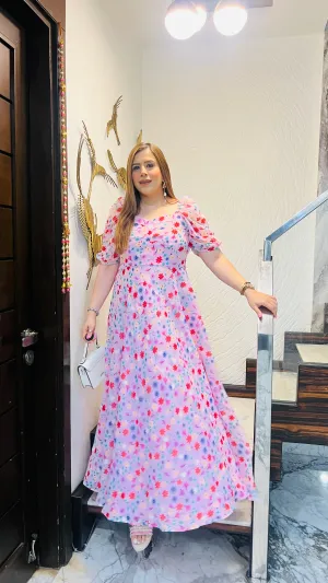 Baby Pink Flower Maxi