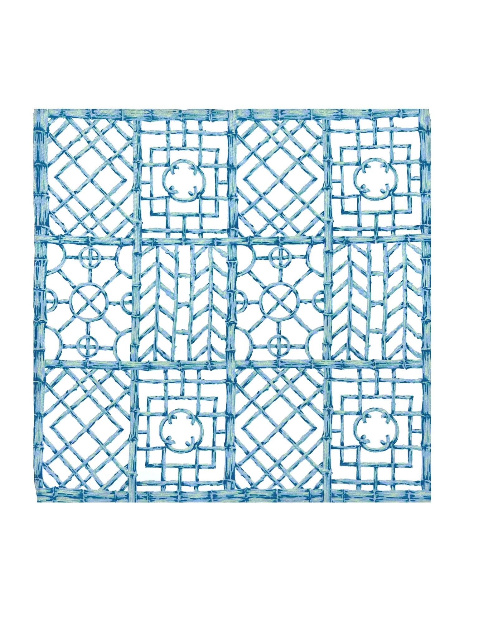 Bali Ha’i Aqua Silk Pocket Square
