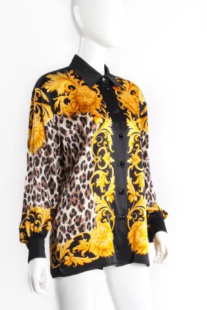 Baroque Leopard Print Shirt