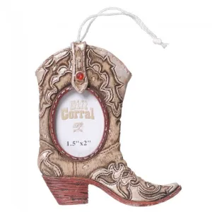 BG91-1051 Ornament-Hanging Cowboy Boot Frame