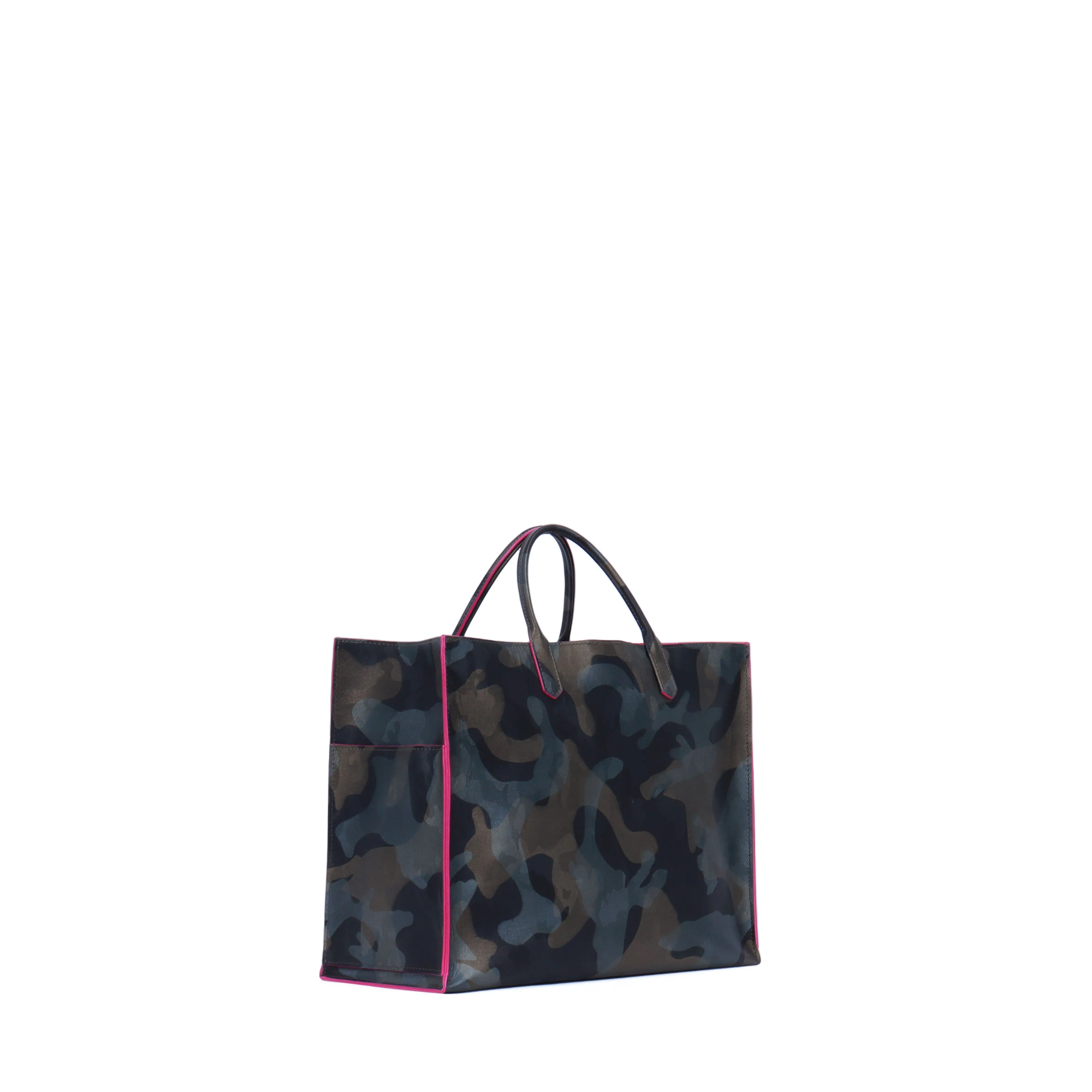 BIG HARBOR TOTE CAMO WITH PINK