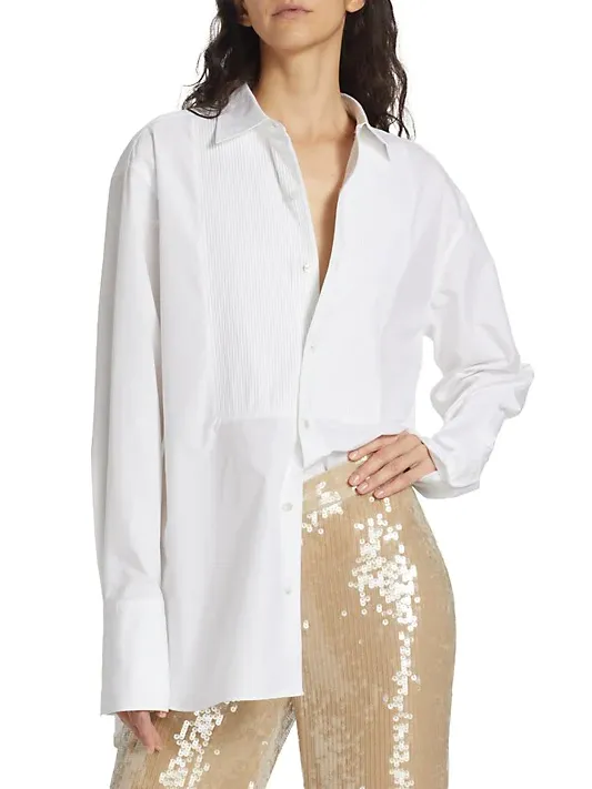 Blanche Tuxedo Shirt