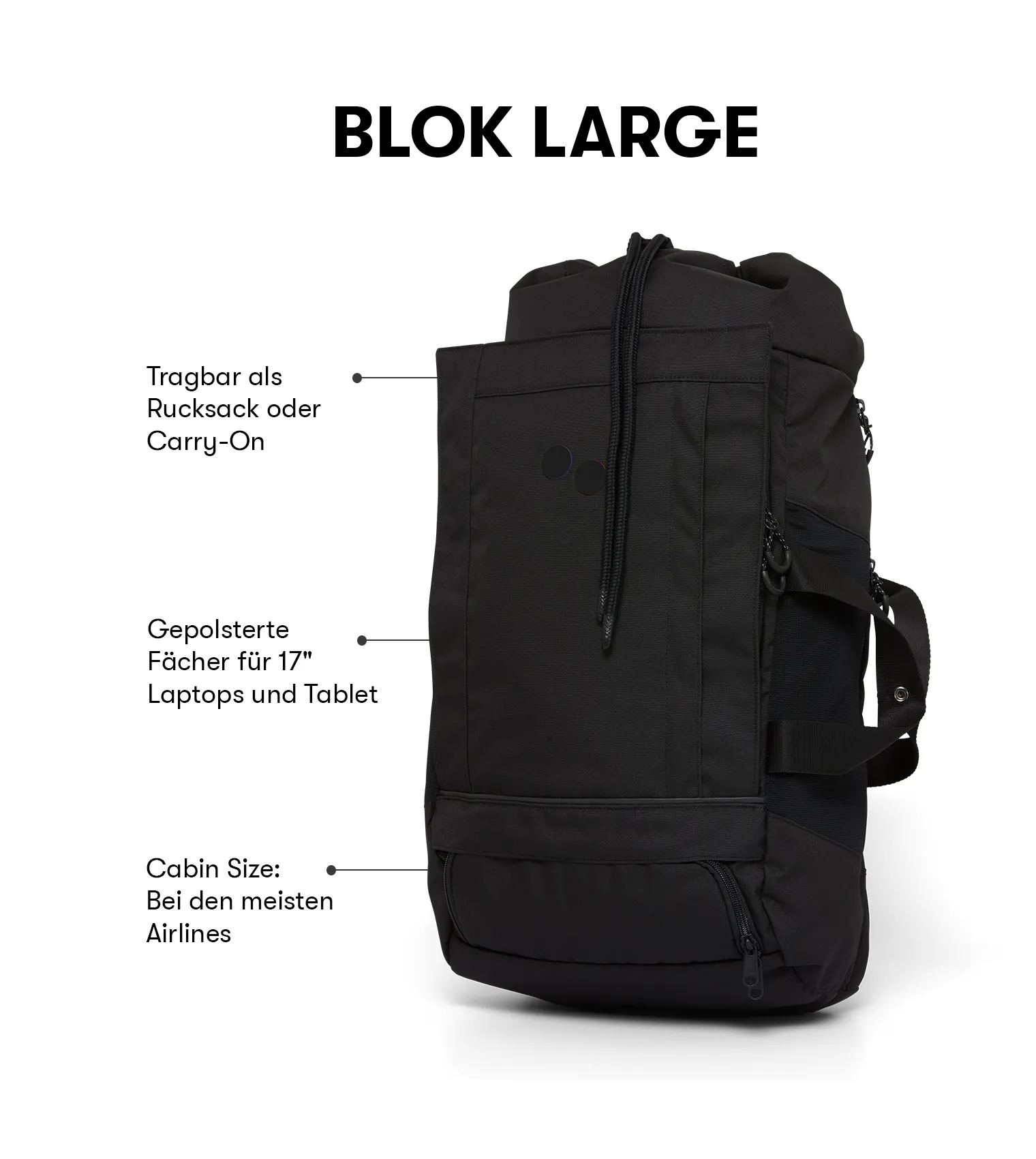 Blok Large - Rooted Black