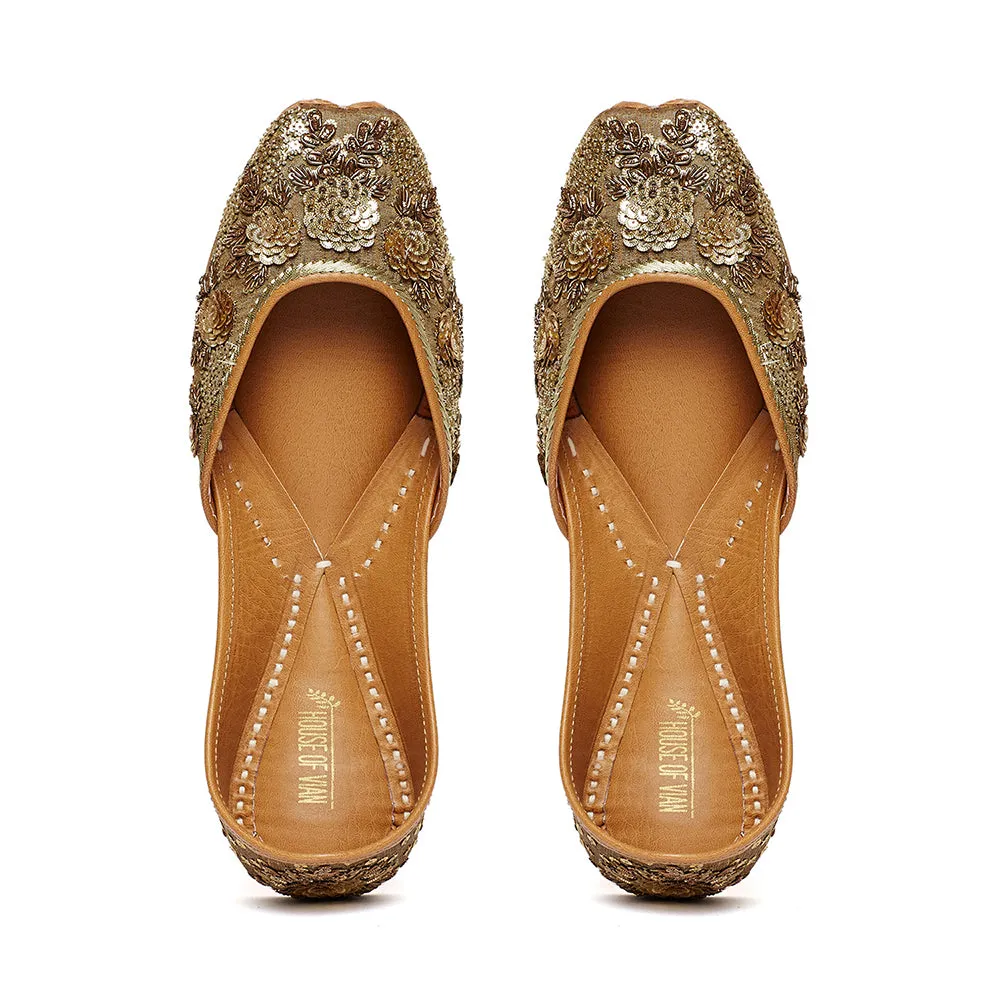 Blossom Treasure Juttis & Handbag Combo
