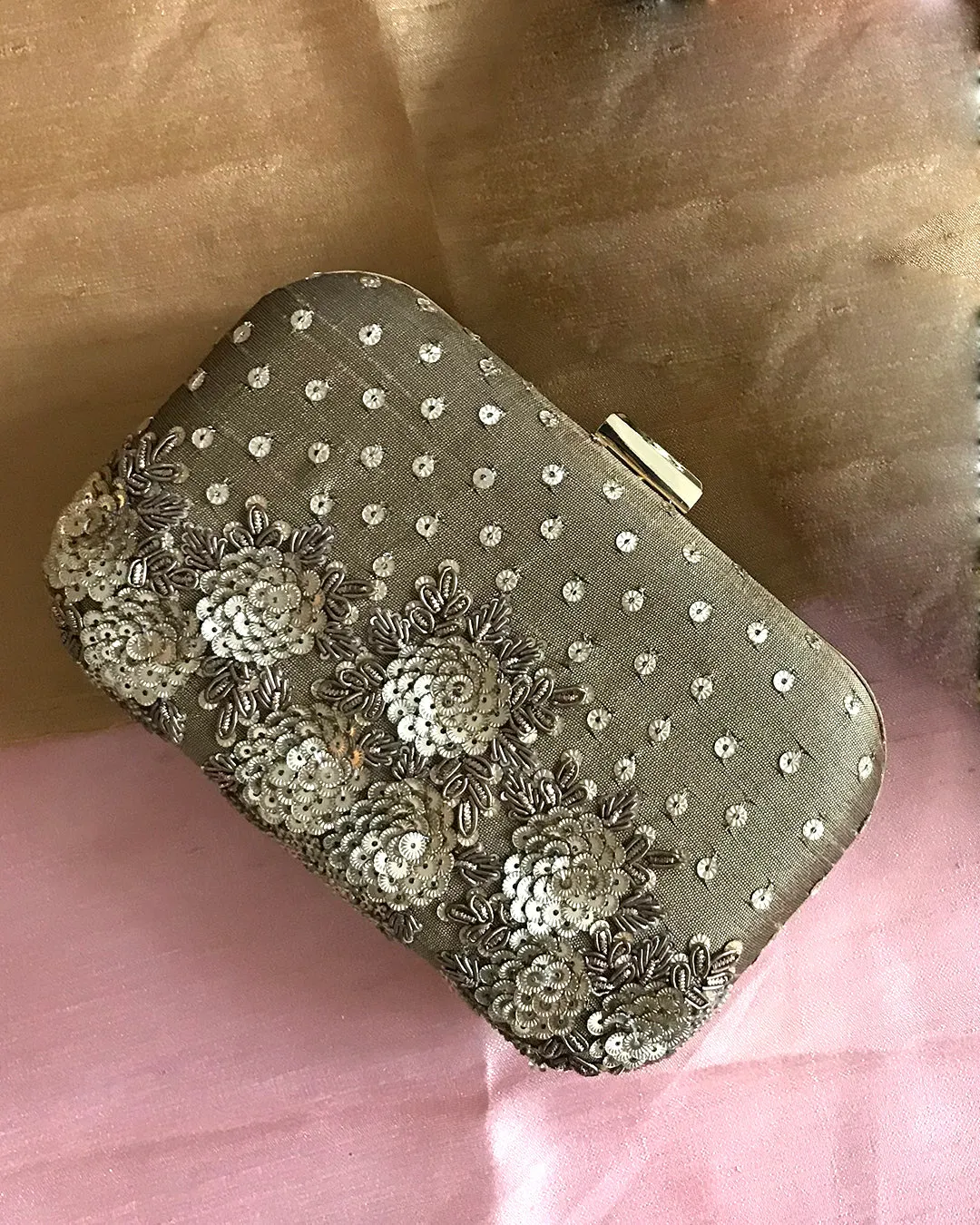 Blossom Treasure Juttis & Handbag Combo