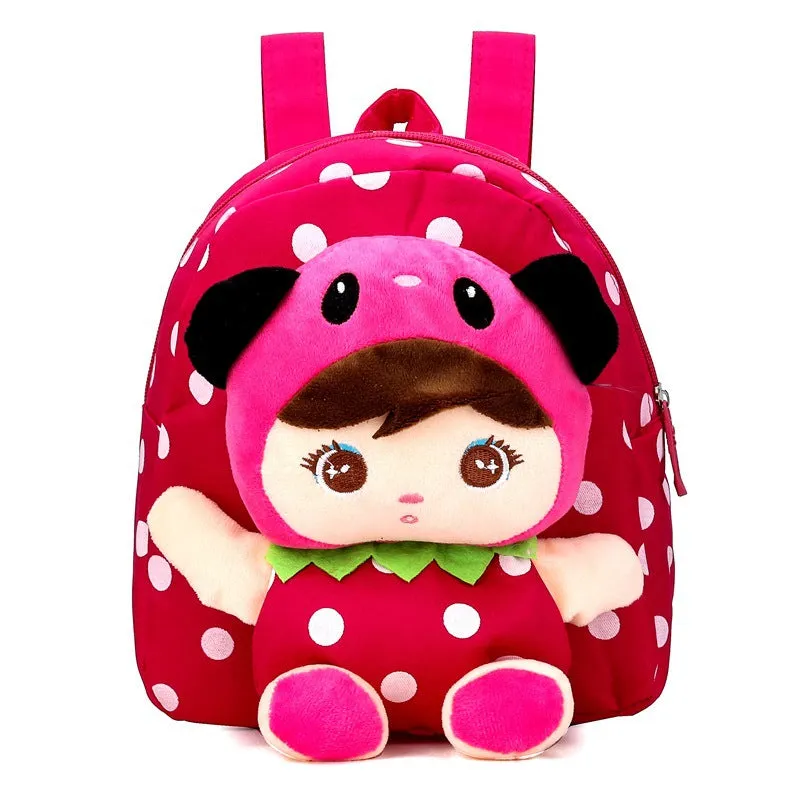 Boys And Girls Cartoon Cute Canvas Doll Backpack