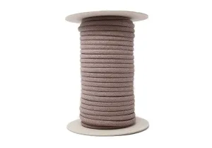 Braided Cotton Cord Zero Waste 10 Mm - Mink
