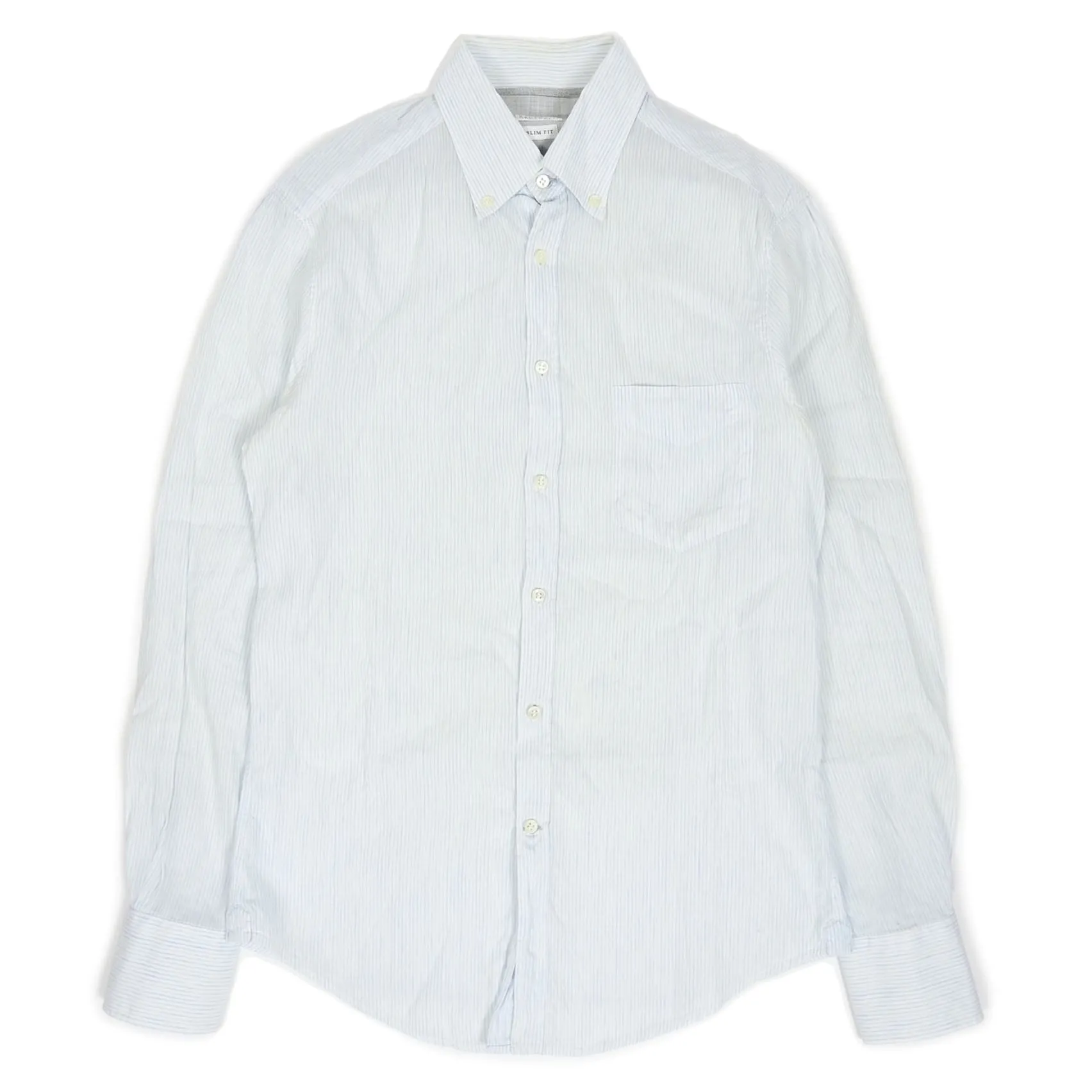 Brunello Cucinelli Striped Linen Shirt Size Medium