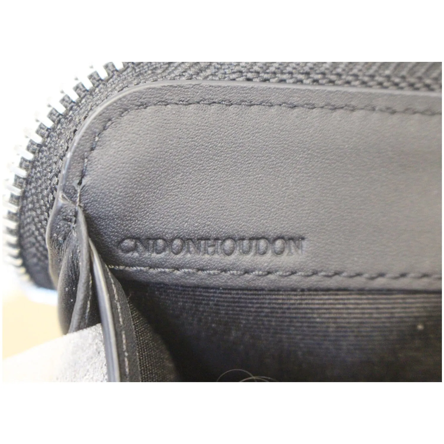 BURBERRY London Check Ziparound Wallet Grey Black
