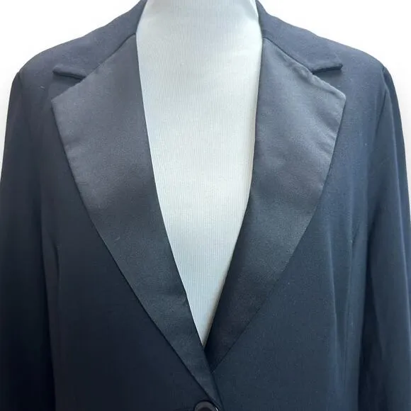 CAbi Stretch Tuxedo Around the Clock Blazer EUC