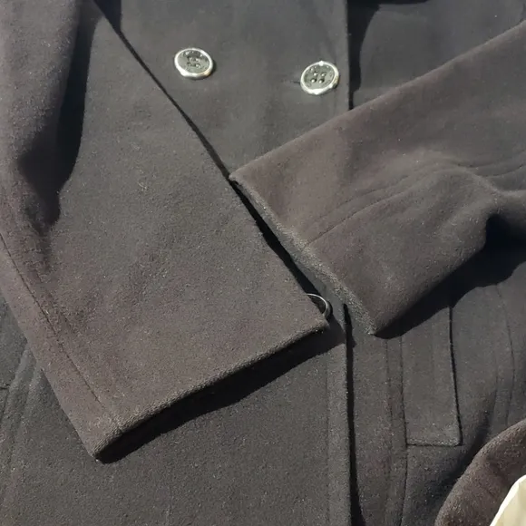 Calvin Klein Wool Blend Double Breasted Co…