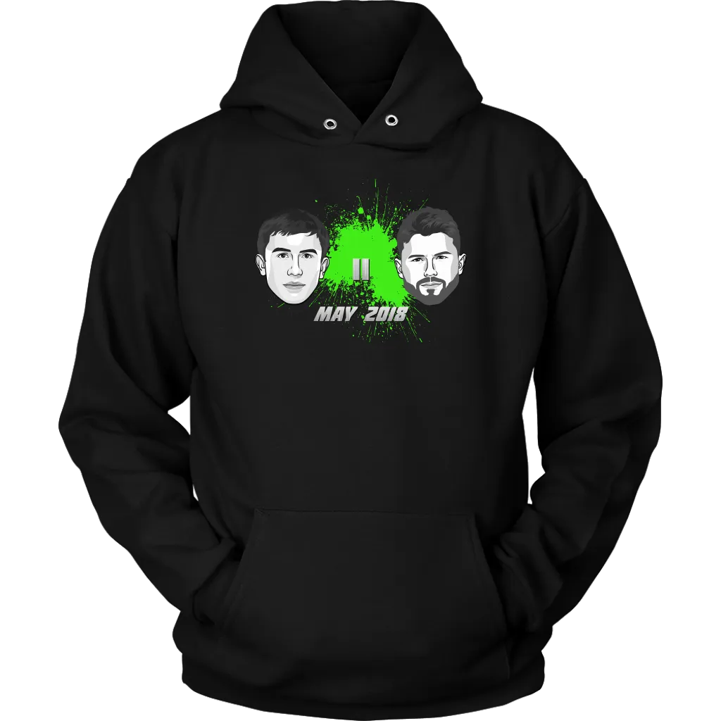 Canelo Alvarez vs GGG Golovkin GreenSplat Hoodie