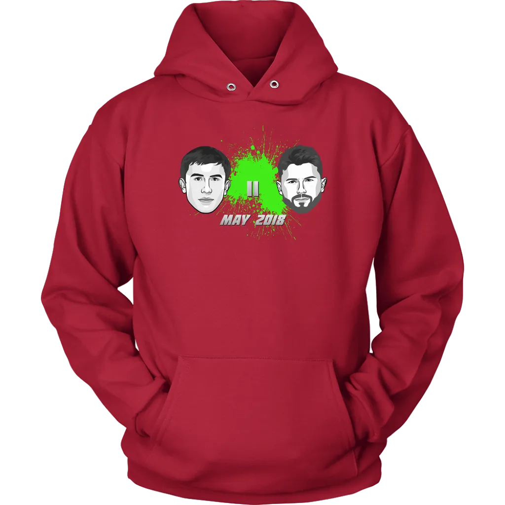 Canelo Alvarez vs GGG Golovkin GreenSplat Hoodie
