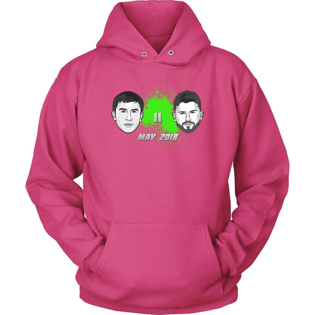 Canelo Alvarez vs GGG Golovkin GreenSplat Hoodie