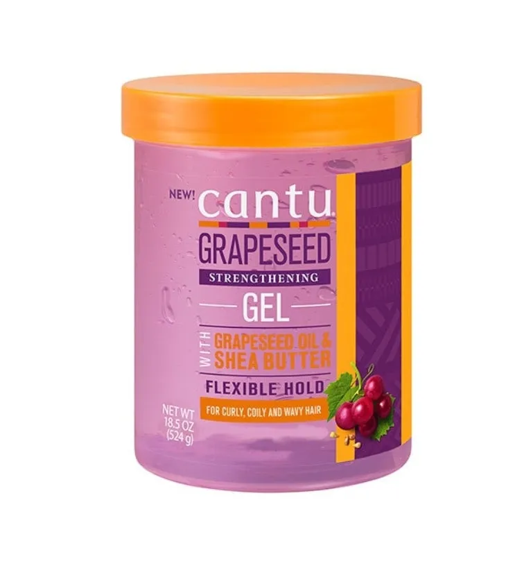 Cantu Grapeseed Strengthening Gel Alcohol Free 18.5oz