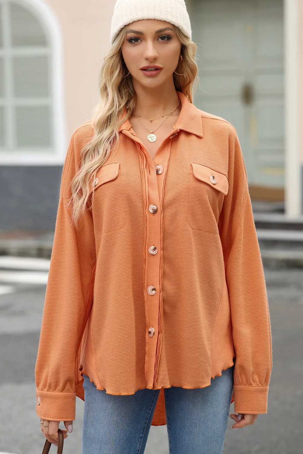 Caroline Button Up Long Sleeve Shirt