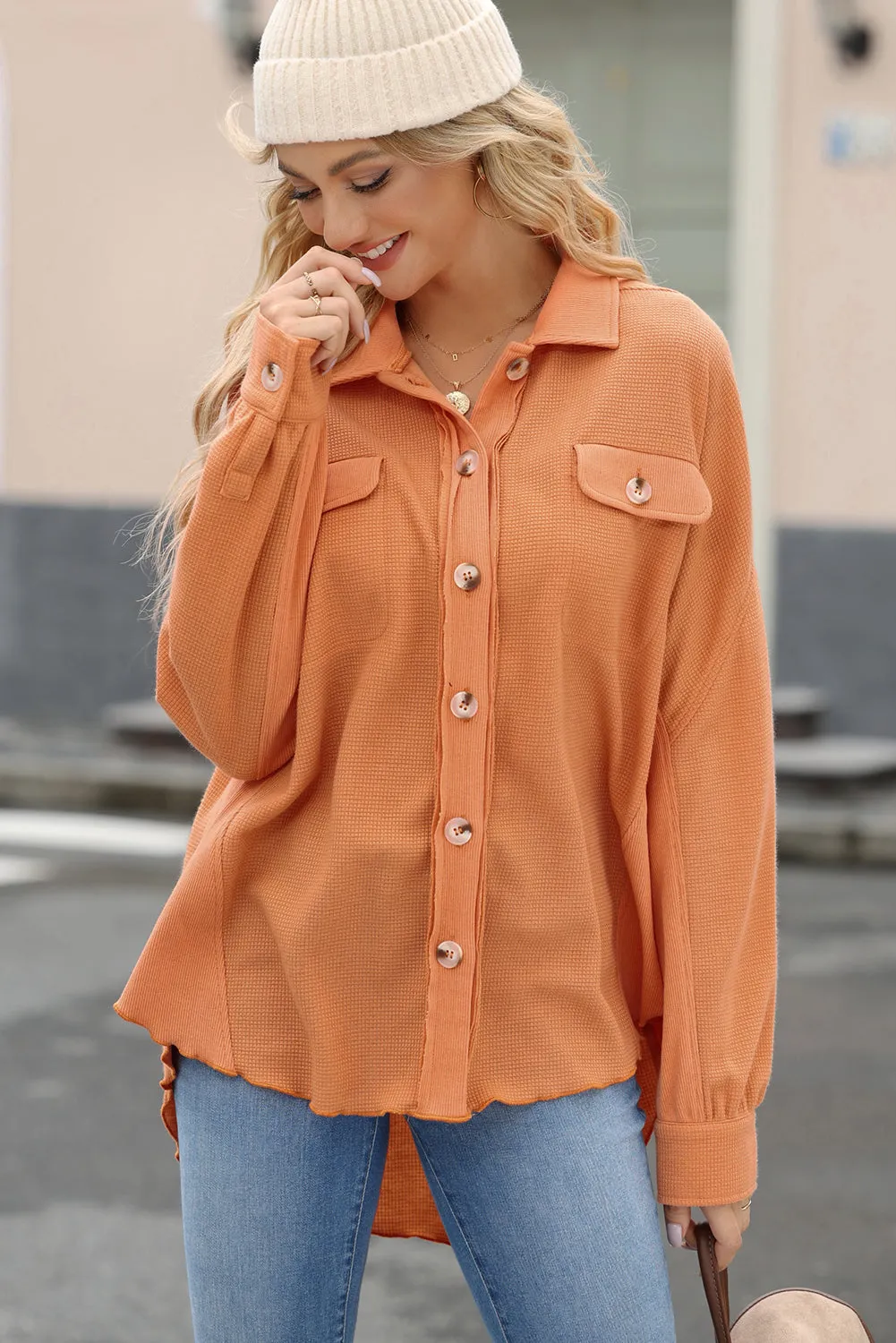 Caroline Button Up Long Sleeve Shirt